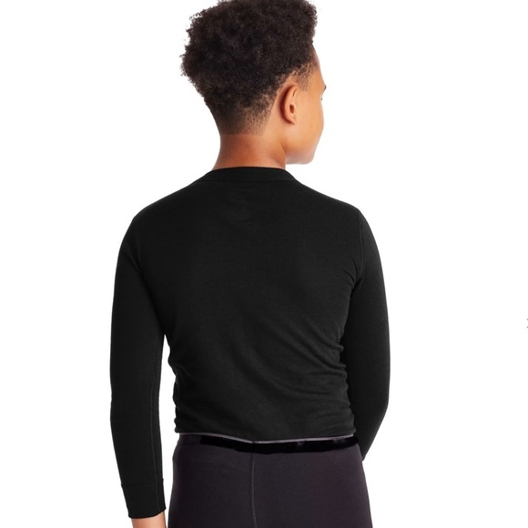 Duofold Varitherm Thermal Top Long Sleeve Crew Moisture Wicking Black Youth XS - Picture 2 of 16